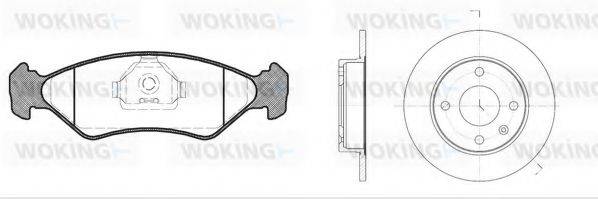 WOKING 8385300 Комплект гальм, дисковий гальмівний механізм