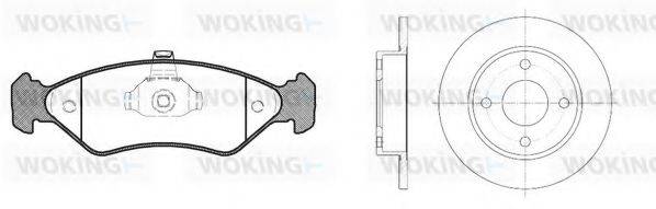 WOKING 8385302 Комплект гальм, дисковий гальмівний механізм