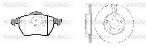 WOKING 8290303 Комплект гальм, дисковий гальмівний механізм