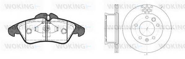 WOKING 8478301 Комплект гальм, дисковий гальмівний механізм
