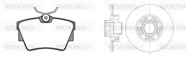 WOKING 8491320 Комплект гальм, дисковий гальмівний механізм