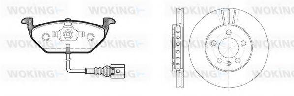 WOKING 8733309 Комплект гальм, дисковий гальмівний механізм