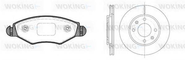 WOKING 8743303 Комплект гальм, дисковий гальмівний механізм