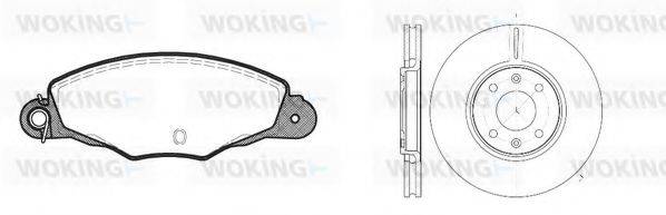 WOKING 8759300 Комплект гальм, дисковий гальмівний механізм