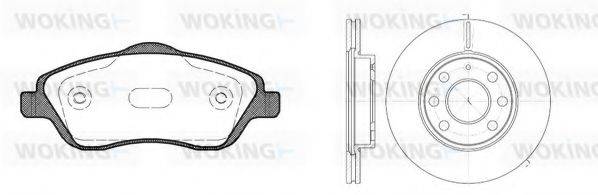 WOKING 8674306 Комплект гальм, дисковий гальмівний механізм