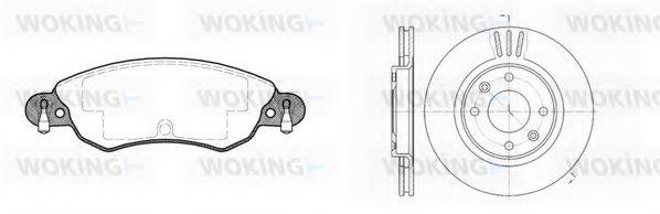 WOKING 8929300 Комплект гальм, дисковий гальмівний механізм