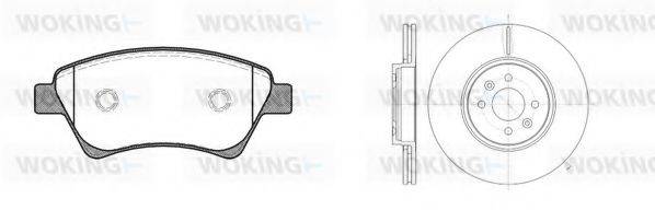 WOKING 8876304 Комплект гальм, дисковий гальмівний механізм