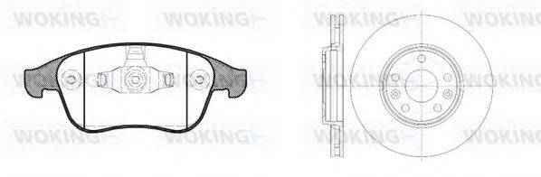 WOKING 81250300 Комплект гальм, дисковий гальмівний механізм