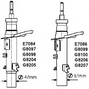 MONROE E7084 Амортизатор