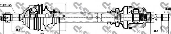 GSP 245182 Приводний вал