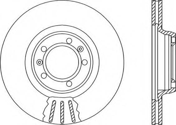 OPEN PARTS BDR101220 гальмівний диск