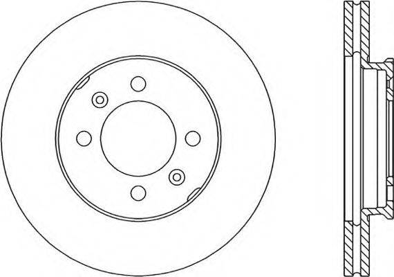 OPEN PARTS BDR105120 гальмівний диск