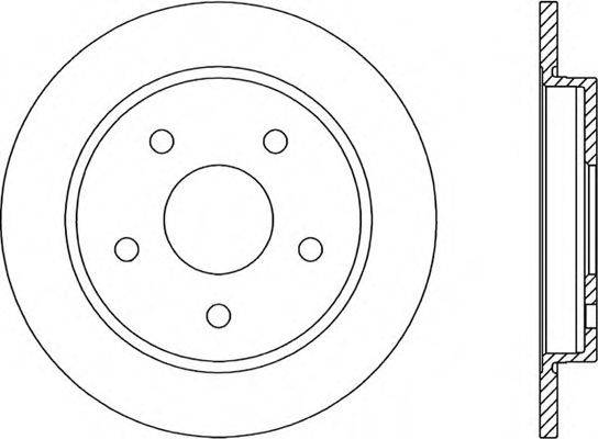 OPEN PARTS BDR116410 гальмівний диск