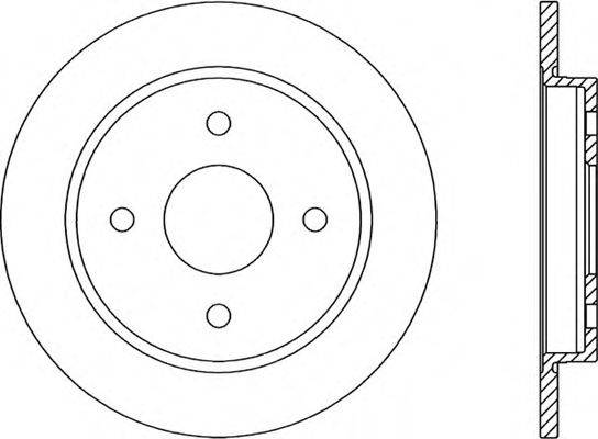 OPEN PARTS BDR116510 гальмівний диск