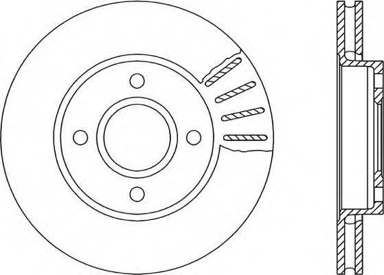 OPEN PARTS BDR118620 гальмівний диск