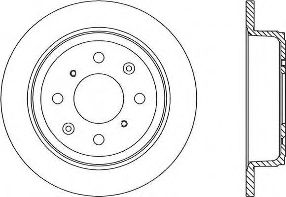 OPEN PARTS BDR120510 гальмівний диск