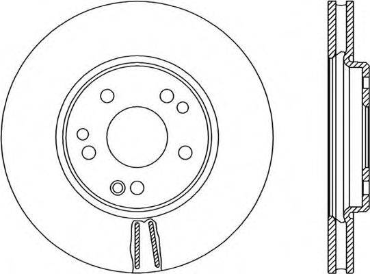 OPEN PARTS BDR130620 гальмівний диск