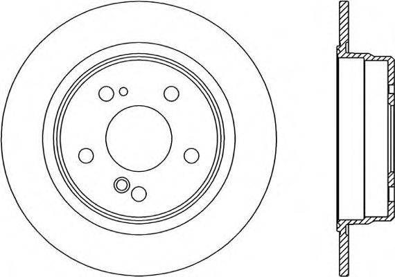 OPEN PARTS BDR130710 гальмівний диск