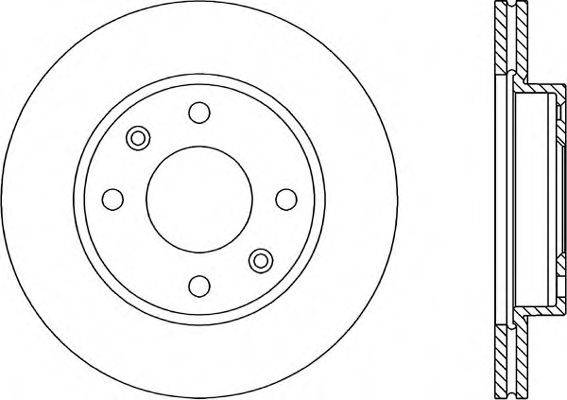 OPEN PARTS BDR143020 гальмівний диск