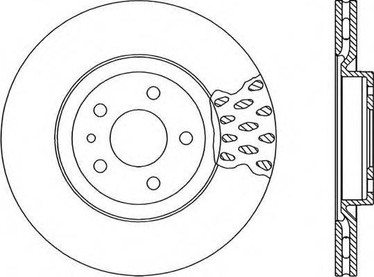 OPEN PARTS BDR166320 гальмівний диск