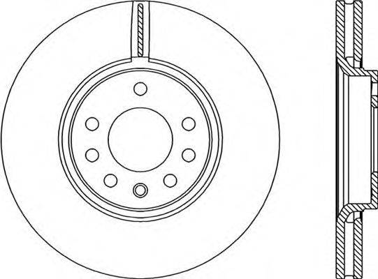 OPEN PARTS BDR199020 гальмівний диск