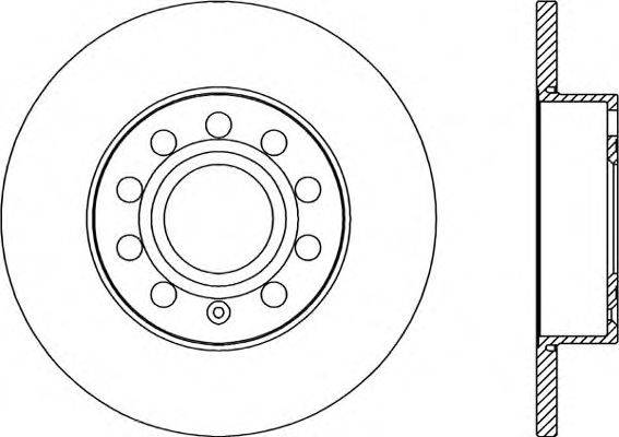 OPEN PARTS BDR202910 гальмівний диск