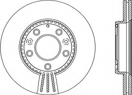 OPEN PARTS BDR213520 гальмівний диск