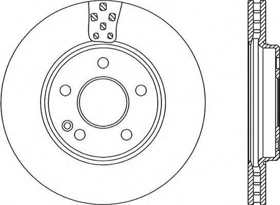 OPEN PARTS BDR219020 гальмівний диск