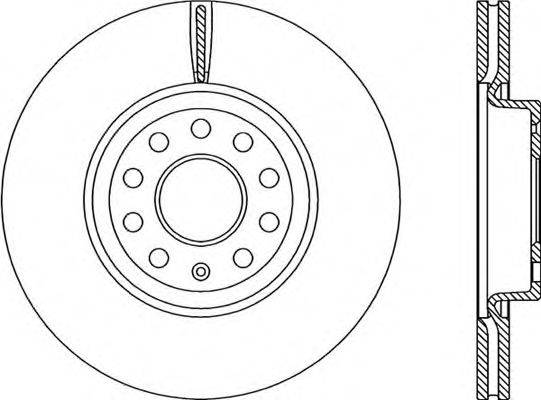 OPEN PARTS BDR220720 гальмівний диск