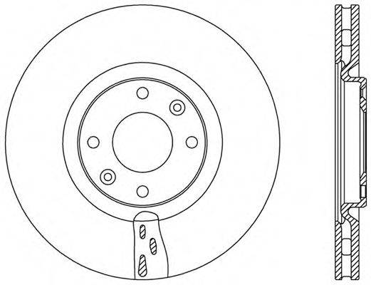 OPEN PARTS BDR245320 гальмівний диск