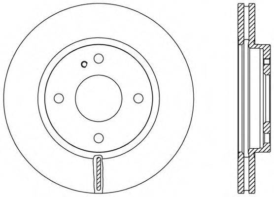 OPEN PARTS BDR245420 гальмівний диск