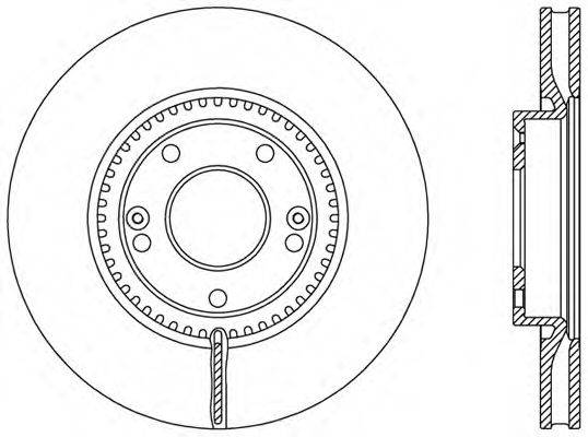 OPEN PARTS BDR247720 гальмівний диск