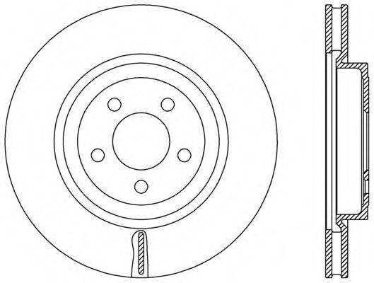 OPEN PARTS BDR248020 гальмівний диск