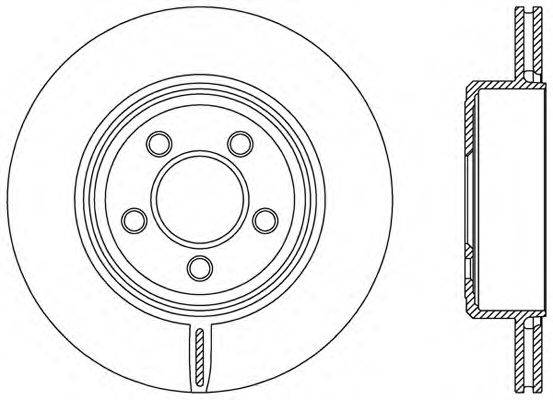 OPEN PARTS BDR248120 гальмівний диск