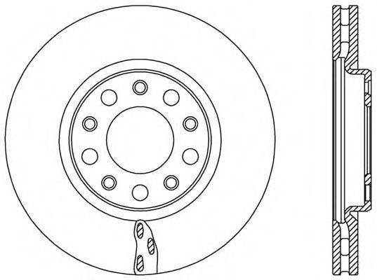 OPEN PARTS BDR252120 гальмівний диск