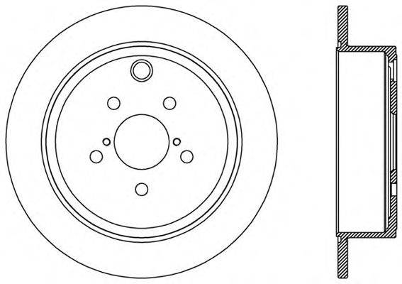 OPEN PARTS BDR254110 гальмівний диск