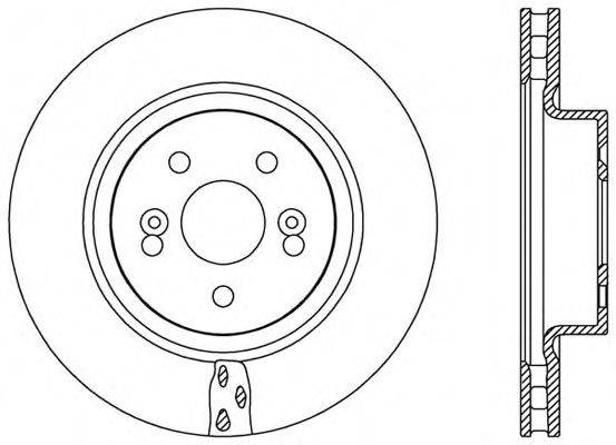 OPEN PARTS BDR257120 гальмівний диск