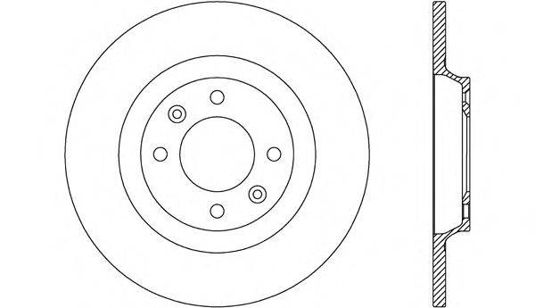 OPEN PARTS BDR263210 гальмівний диск