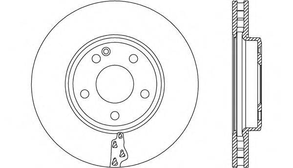 OPEN PARTS BDR264420 гальмівний диск