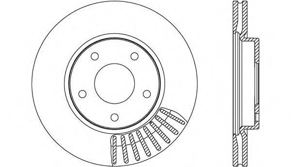 OPEN PARTS BDR264620 гальмівний диск