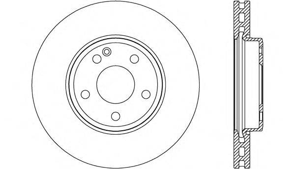 OPEN PARTS BDR270120 гальмівний диск