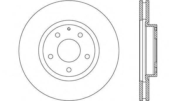 OPEN PARTS BDR270620 гальмівний диск