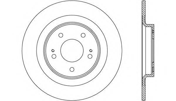 OPEN PARTS BDR271510 гальмівний диск