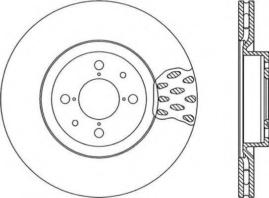 OPEN PARTS BDA101620 гальмівний диск