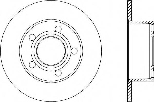 OPEN PARTS BDA103810 гальмівний диск