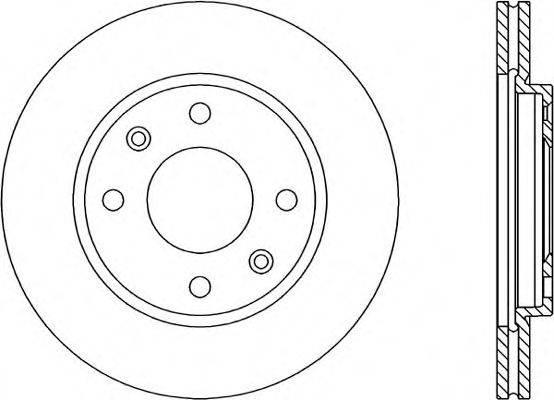 OPEN PARTS BDA143220 гальмівний диск