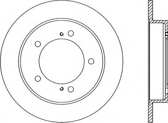 OPEN PARTS BDA150410 гальмівний диск