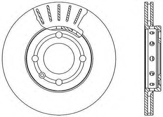 OPEN PARTS BDA159220 гальмівний диск