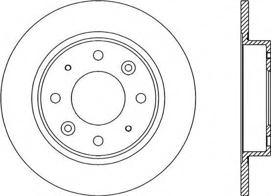 OPEN PARTS BDA177410 гальмівний диск