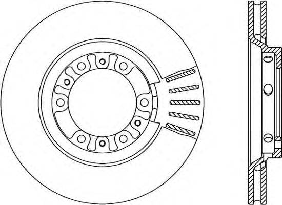 OPEN PARTS BDA179220 гальмівний диск